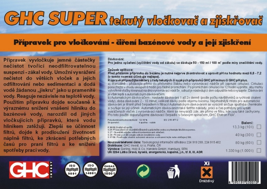 Vločkovače GHC tekutý